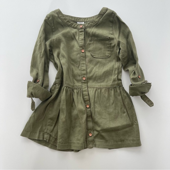 Bundle 3 Girls Tops Size 4T Knit Fringe Eyelet Chambray Olive Green Tunic - Picture 11 of 14